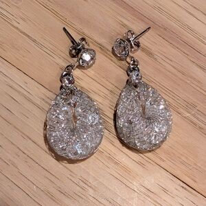 Elegant Silver Teardrop Earrings